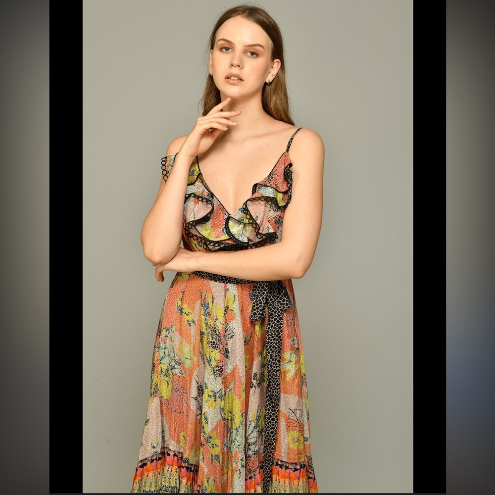 Anthropologie Bhanuni by Jyoti madera print dress